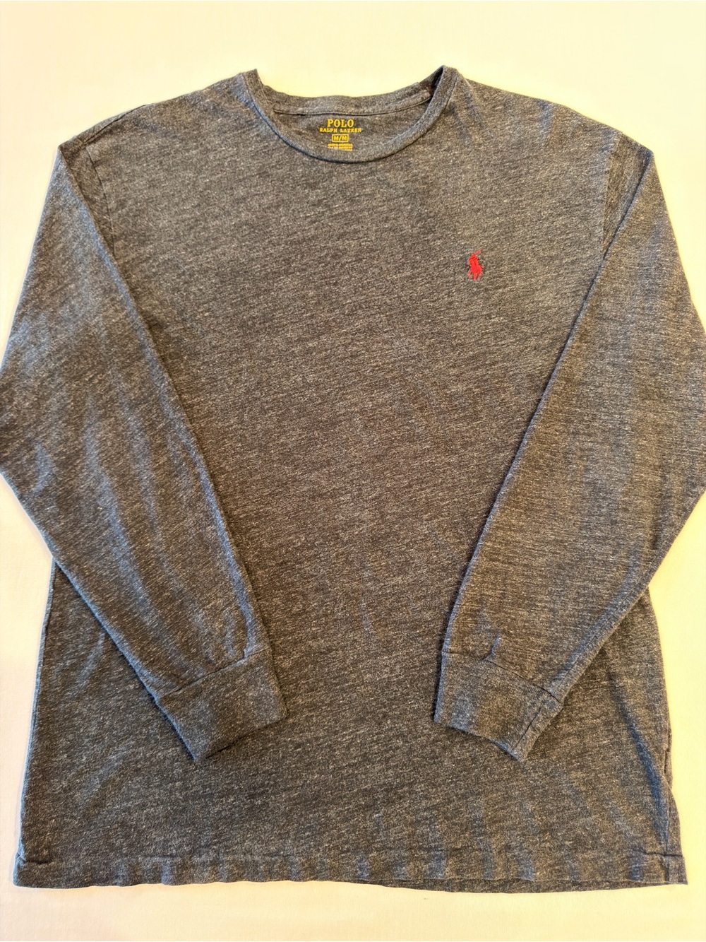 Polo Ralph Lauren Heather Gray Long-Sleeve Tee M
